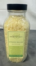 Rare Bath Body Works Aromatherapy Eucalyptus Spearmint Bath Soak Salt 17 oz