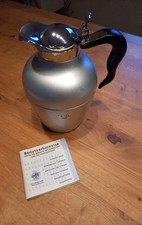 Alfi Twist Isolierkanne Thermoskanne 1 Liter Silber Matt Made in Germany