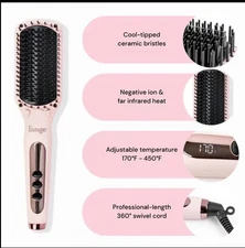 L'ange Hair Le Vite Ceramic Straightening Hair Iron