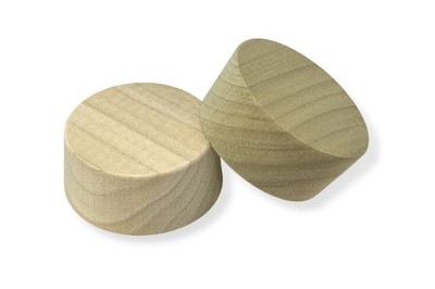 2-Pack 2-Inch Poplar Wood Bourbon Wine Barrel Cask Keg Bung Plug for Home Brew