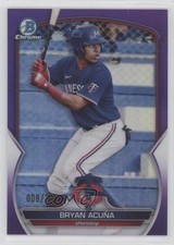2023 Bowman Chrome Prospects Purple Refractor 8/250 Bryan Acuna Acuña 0nr3