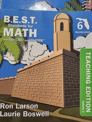 B.E.S.T Standards for Math Grade 6 Accelerated Teaching Edition Volume 2 Florida