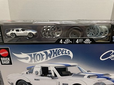 Mattel Brick Shop Hot Wheels Corvette Grand Sport Building Toy Kit