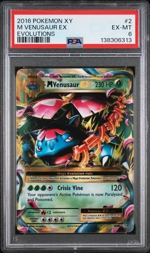PSA 6 M Venusaur Ex 2 Evolutions Pokemon Xy Evolutions 2016