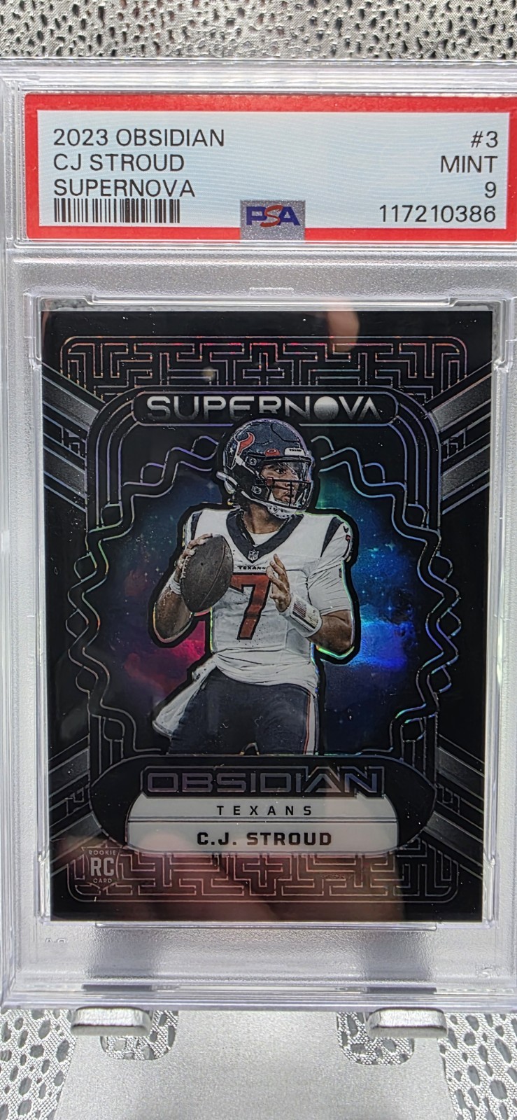 2023 Panini Obsidian - Supernova C.J. Stroud #3 /135 (RC) - Houston Texans