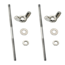 2 Sets Air Cleaner Stud Kits, 5 Inch Air Cleaner Mounting Bolt, 1/4 Inch Thread
