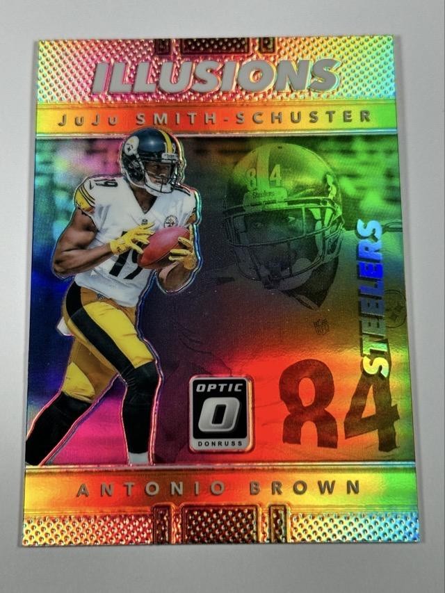 2017 Donruss Optic #17 Antonio Brown / JuJu Smith-Schuster Illusions