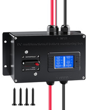 Multifunction Battery Monitor Meter, Battery Tester with 100A Circuit Breaker an
