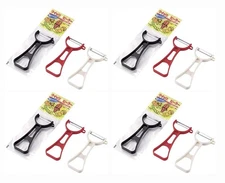 12 Pack Japanese Vegetable Fruit Peeler Made in Japan Assorted Color 1543x12