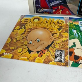 Gate of Thunder Bonks Adventure & Revenge TurboGrafx CD TurboDuo w/ Manuals