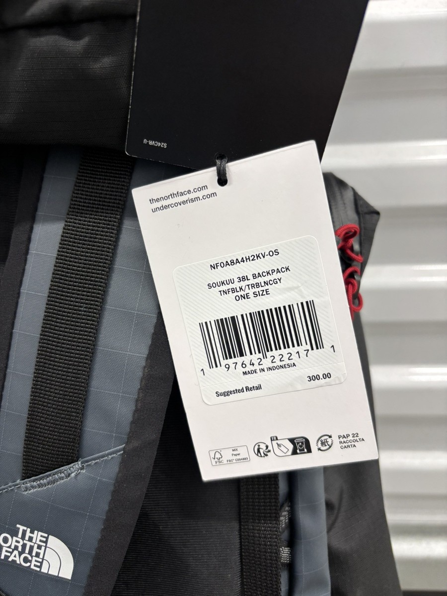 naeyuka The North Face Soukuu Hike 38L Backpack, Black NF0A880ZJK3