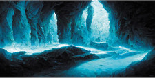 48X24 in Rock Cave Aquarium Backdrop Rock Pillar Fish Tank Background