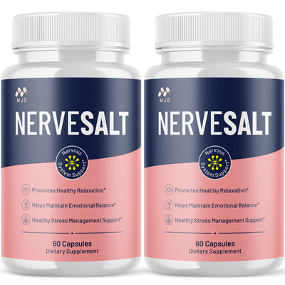 (2 Pack) NerveSalt Advanced Nerve Support Strength Formula Nerve Salt 120 Caps