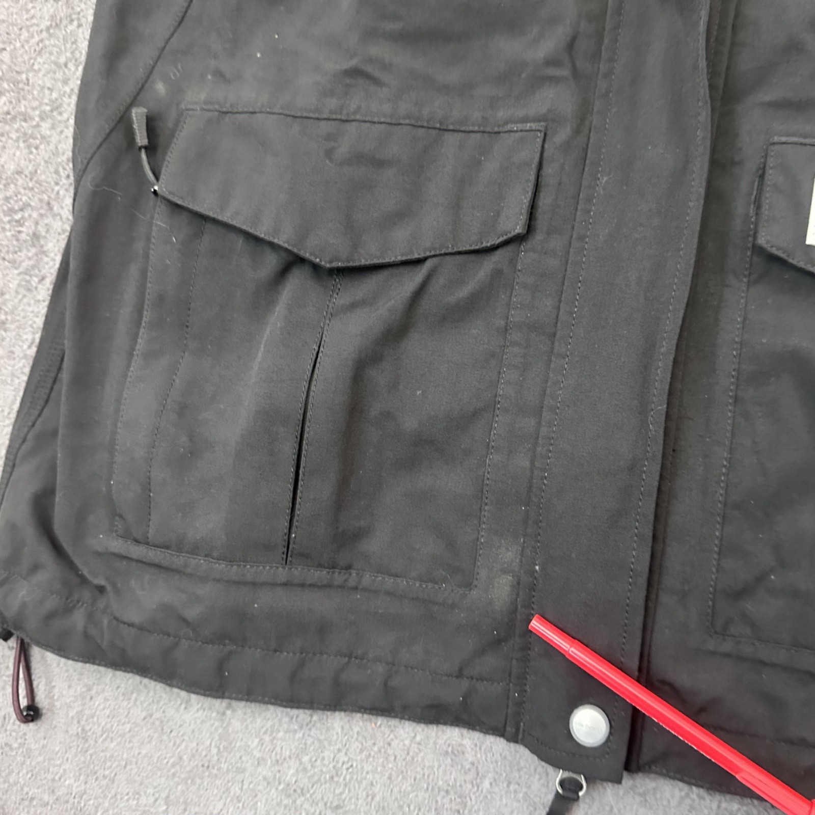 Carhartt Jacket Womens Medium Black Hooded Storm Defender Full-Zip Nylon Rain thumbnail 5