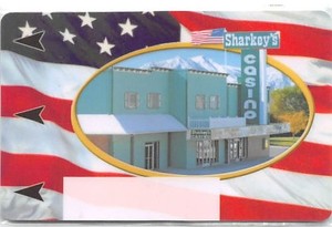 Sharkey's Casino -= Gardnerville, NV - 1st Issue Slot Card (BLANK)