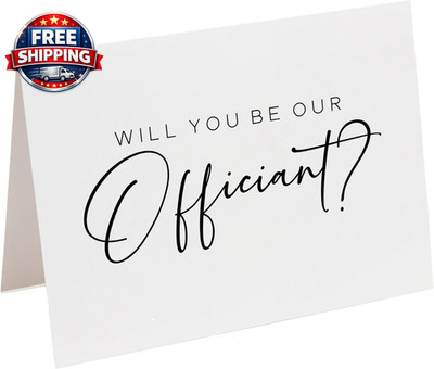 Will You Be Our Officiant Card. Will You Marry Us, Wedding Party. Marriage Celeb