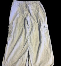 WHITE BAGGY RAVER PANTS
