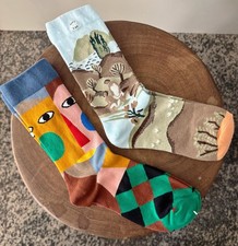 Bonne Maison  | Set of 2 pairs| Unisex Socks | Cotton | Size UK 4 - 8 | Mid-calf