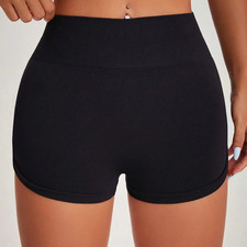 WOMEN BEACH HIGH WAIST SWIM SHORTS BIKINI BOTTOM TANKINI SHORTS SWIMWEAR  XS-XL