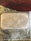 1 oz .999 Silver Bar USSC Israel 25th Anniversary 1948 - 1973 Vintage Art Bar