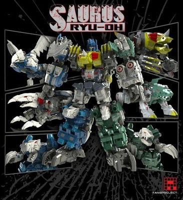 Cs-M Transformers Fansproject Saurus Ryu-Oh Aka Dinoking