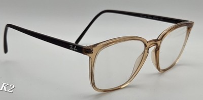 Ray-Ban RB7185 5940 Eyeglasses 52-18 Brown Two-tone Optical Frames