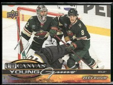 2025-26 Upper Deck #C-211 Zeev Buium Minnesota Wild Young Guns Canvas Card