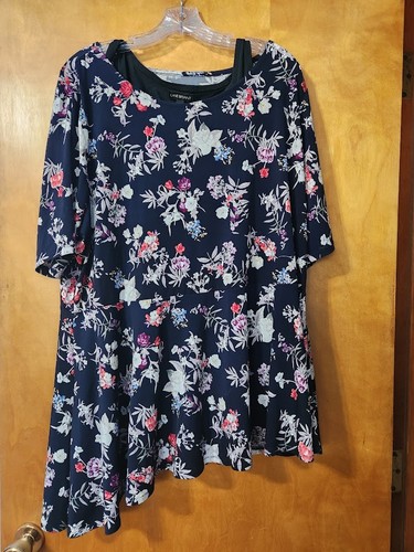 Lane Bryant Women's Floral 2-in-1 Layered Tunic Top