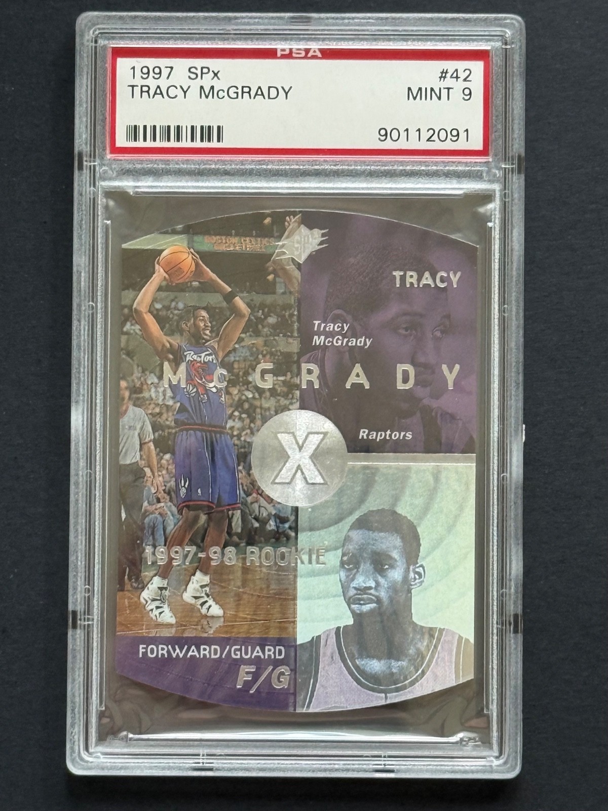 1997-98 SPx - Tracy McGrady #42 Silver (RC) PSA 9