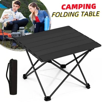 Portable Folding Table Camping Side Table Lightweight Outdoor Aluminum Table - Image 1 of 4