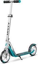 Scooter for Kids 6-12 & Adults | Adjustable Height, Foldable, 205Turquoise 