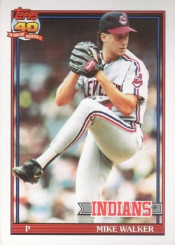 1991 Topps #593a Mike Walker