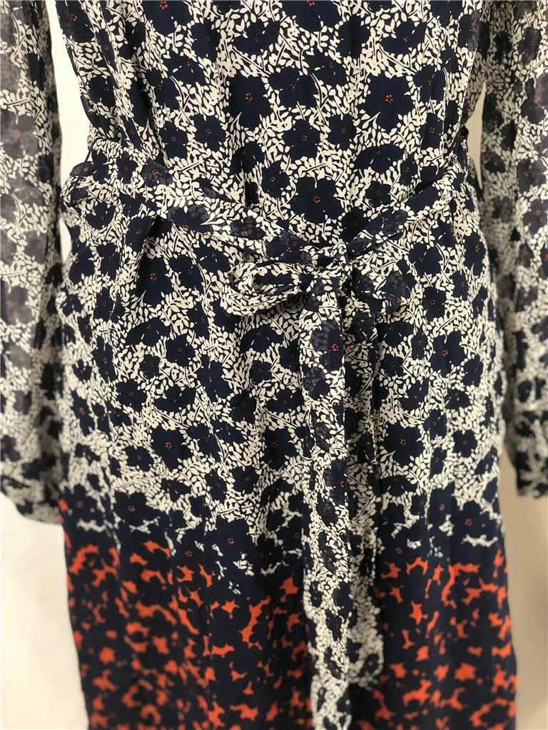 Abito estivo TORY BURCH stampa floreale con manica lunga semi trasparente tg 4