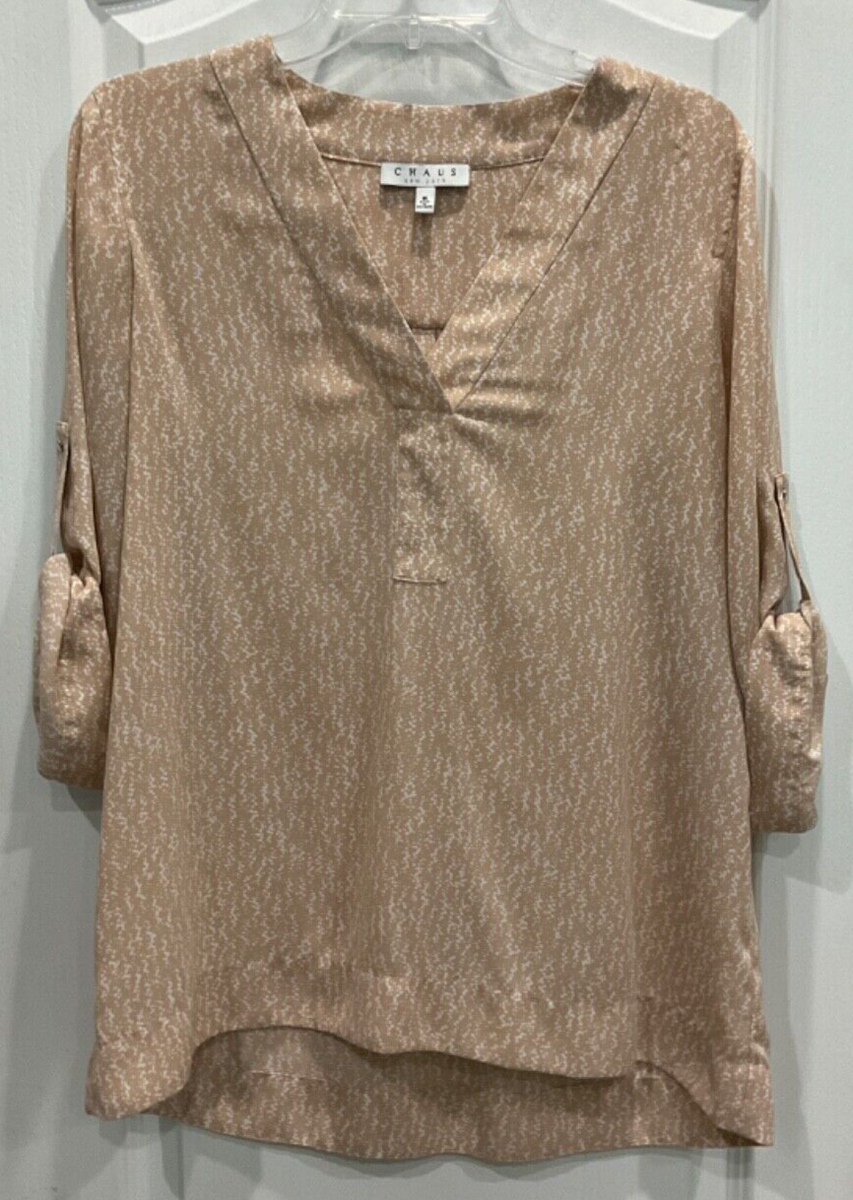 Chaus Clothing Chaus Roll Tab Blouse Chaus Clothing Tops Top