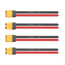 10 AWG 4pcs 180mm XT60 Parallel Pigtail Wire Cable Male Female Connector RC Lipo