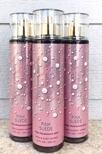3 Bath  Body Works PINK SUEDE Fine Fragrance Mist 8oz LOT/SET of 3