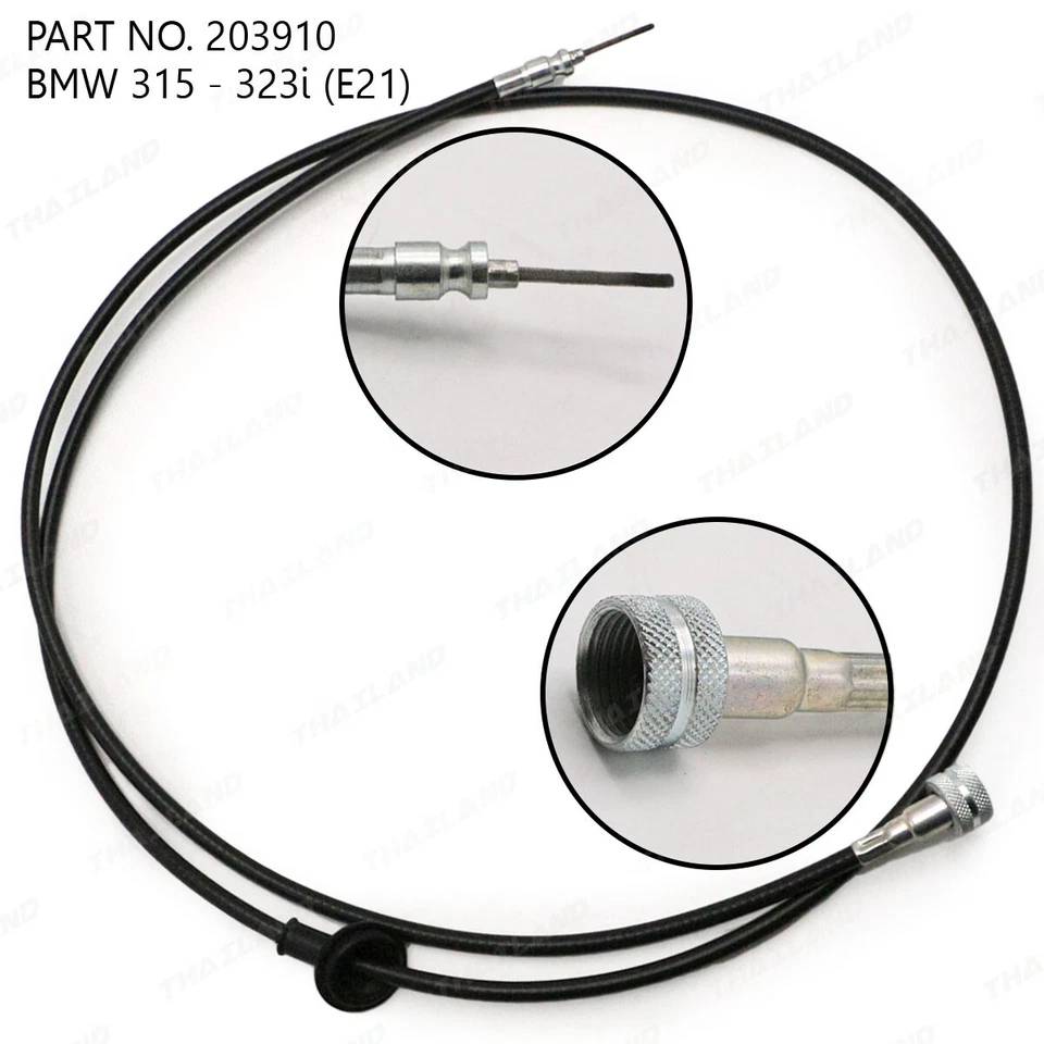 Cable velocímetro Speedo negro 5 marchas para BMW 315i - 323i E21 berlina 1975 1983 Foto 4 de 4