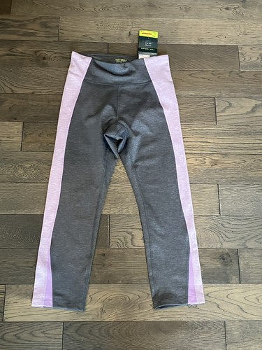 (3) Pair Girls Sz Small (7/8) NWT Leggings - Puma Pink & Fuchsia + Tek Gear Gray - Picture 6 of 7
