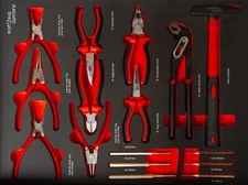 GERMAN Professional Tool Set: Circlip Pliers, Combination Pliers, Drills  Hammer