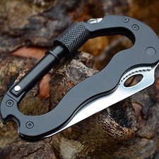 25pcs, Quick Release Hiking Folding Climbing Carabiner Hook Gear US