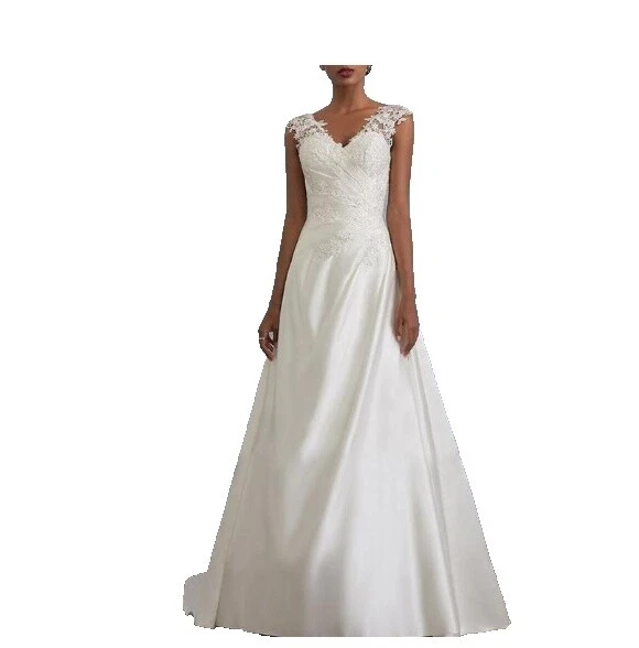 Lace S V Neck Wedding Dresses