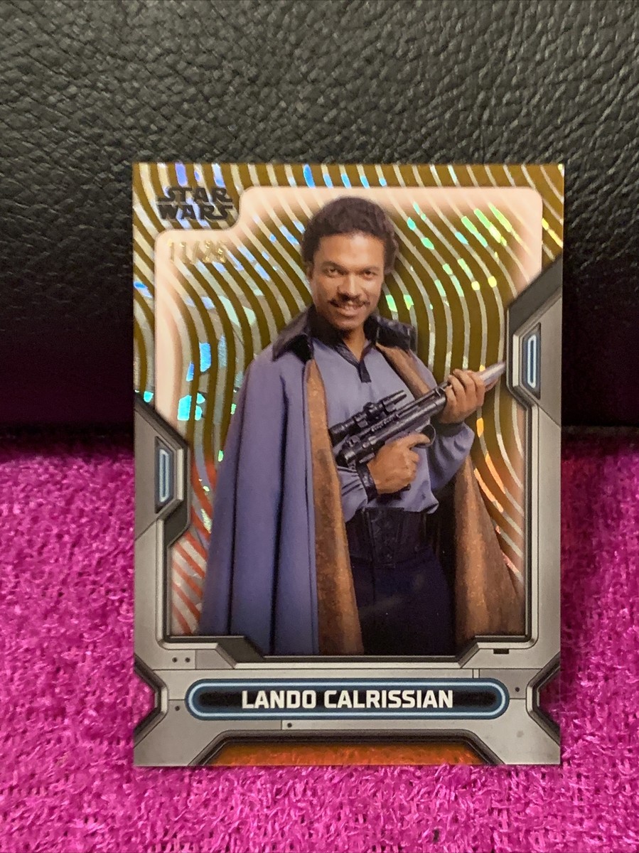 2023 TOPPS STAR WARS HIGH TEK LANDO CALRISSIAN PATTERN 2 ORANGE 