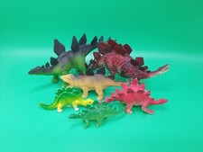 Stegosaurus Dinosaur Toy Figure Lot Herbivore Jurassic Vintage Animal Figurine