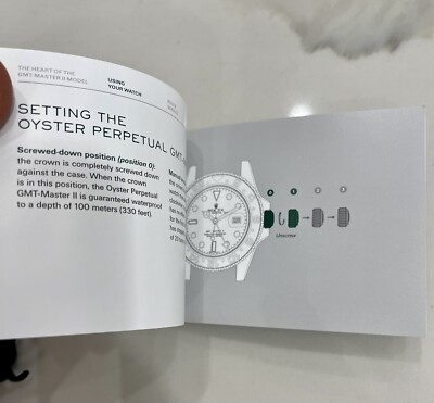 Authentic Rolex GMT Master II Booklet Manual 116710 126710 126715