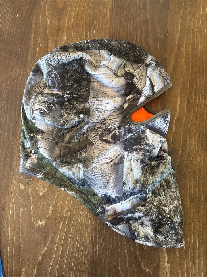 Huntworth Camo Beanie Full Face Mask Fleece Lined Hat Hood Hunting Head Cover - Image 3 of 4