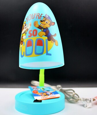 Idea Nuova Paw Patrol Switch Operated LED Task Table and Desk Lamp with Charging