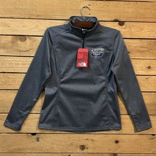 The North Face Tech 1/4 Tech Fleece Jacket Navy Heather Medium Women NWT