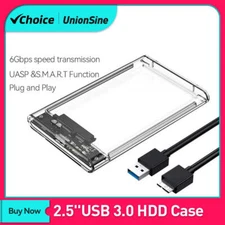 UnionSine pocket for hdd 2.5inch External Storage box Case SATA 5Gbps SSD Hard D