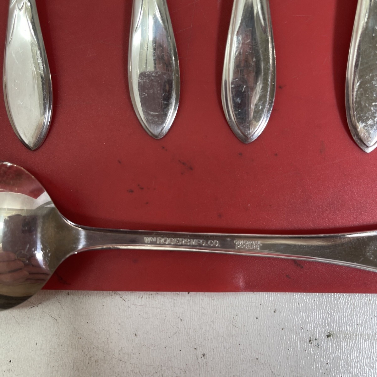 VINTAGE 48 Piece WM ROGERS MFG CO Stainless Original Roger's | eBay
