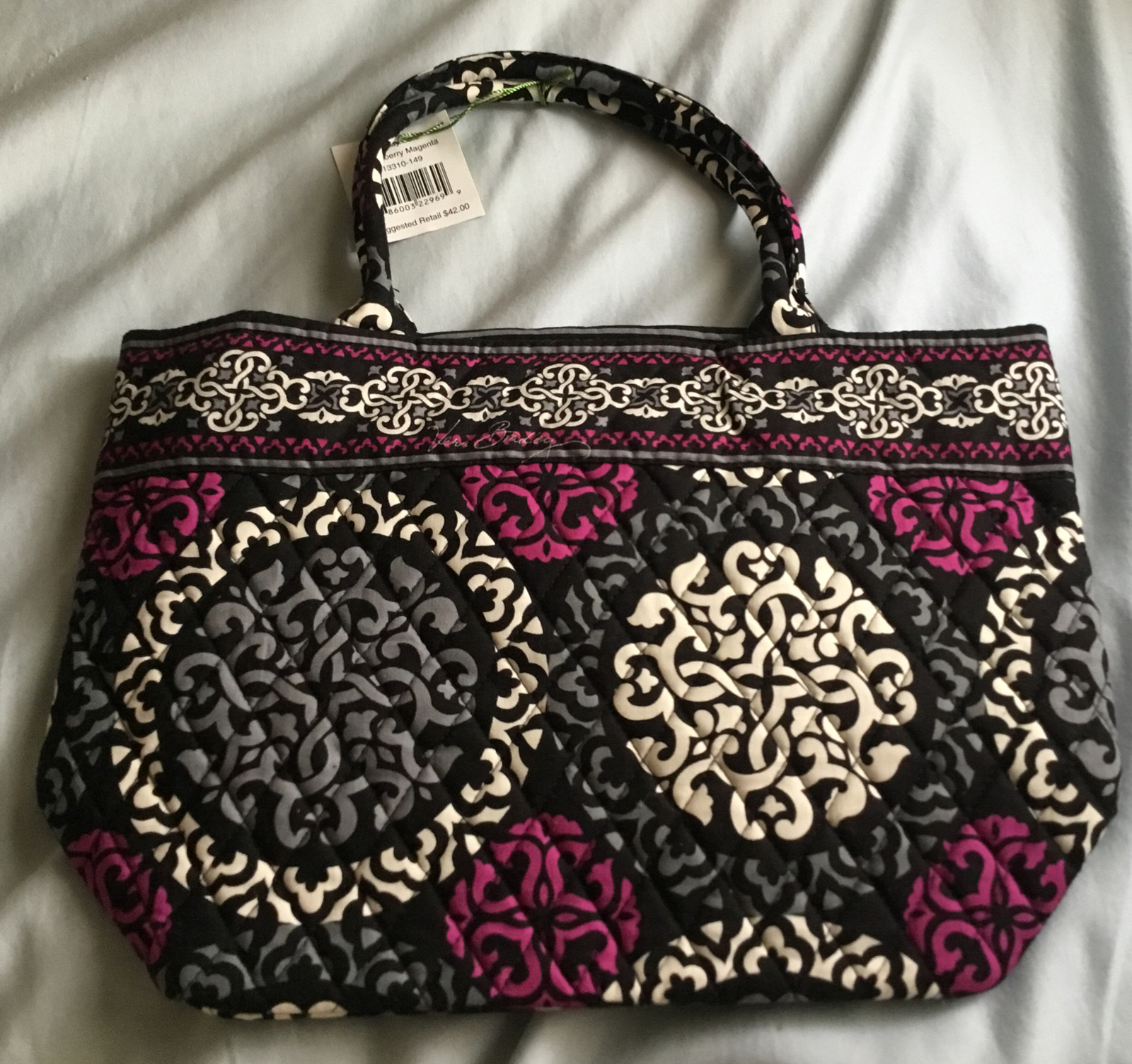 Vera Bradley Holiday Tote Cranberry Magenta NWT eBay